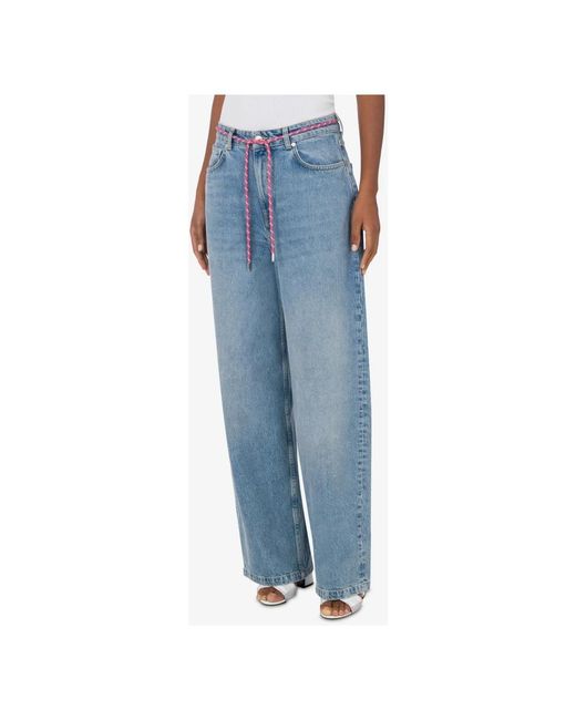 Moschino Blue Straight Fit Jeans