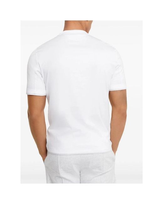 Brunello Cucinelli White T-Shirts for men