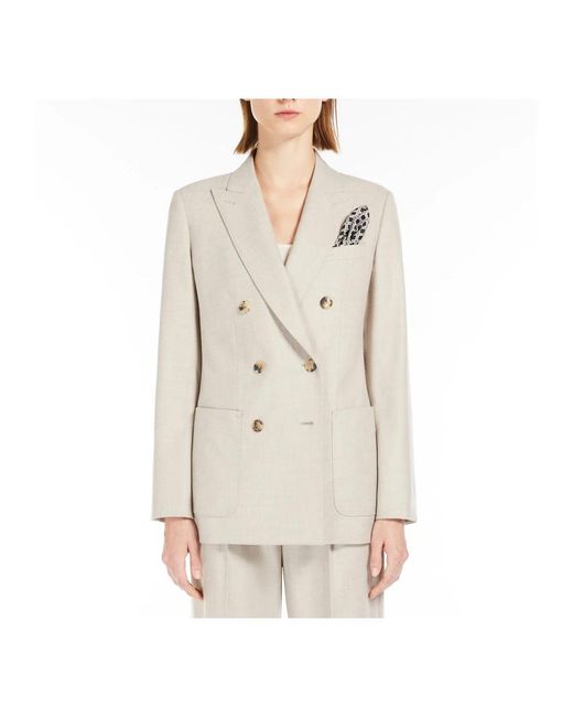 Max Mara Natural Blazers