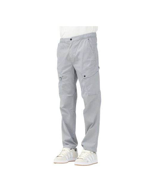 Straight Trousers Napapijri de hombre de color Gray