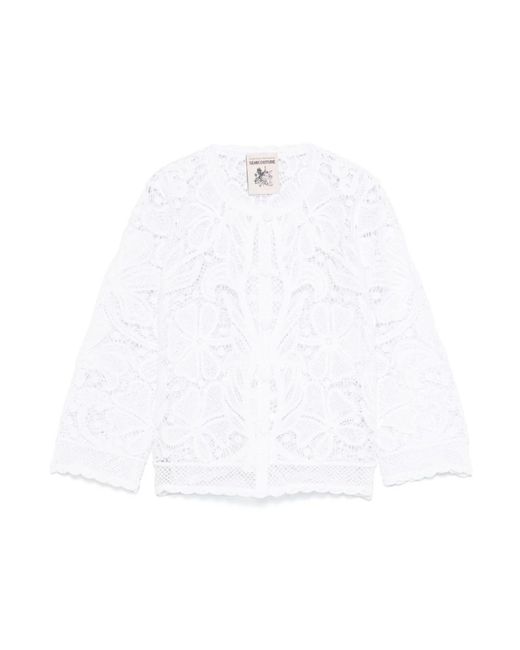 Cardigans di Semicouture in White
