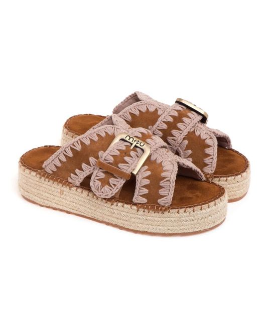 Mou Clog Eskimo Platform in het Brown