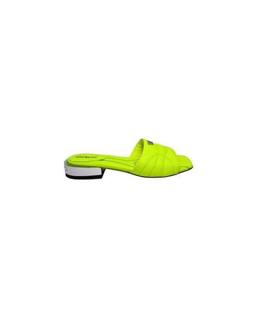 Bikkembergs Yellow Sliders