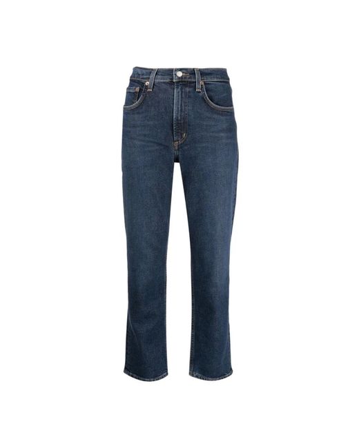 Jeans > cropped jeans Agolde en coloris Blue