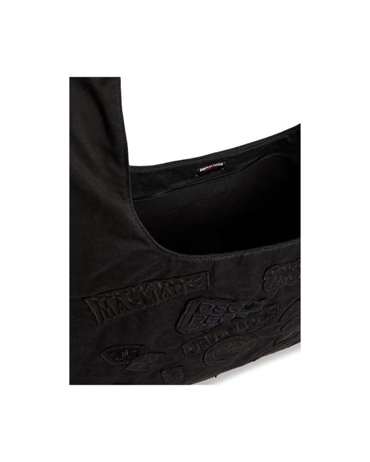 DSquared² Schwarze Bestickte Bum Bag in Black für Herren