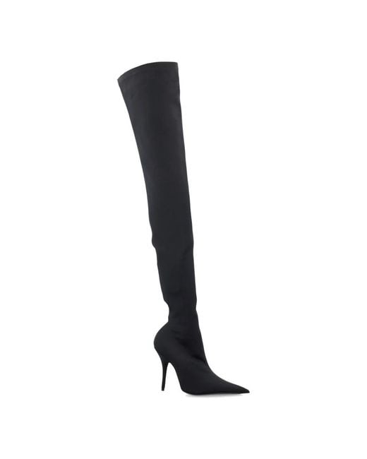 Balenciaga Black Over-Knee Boots