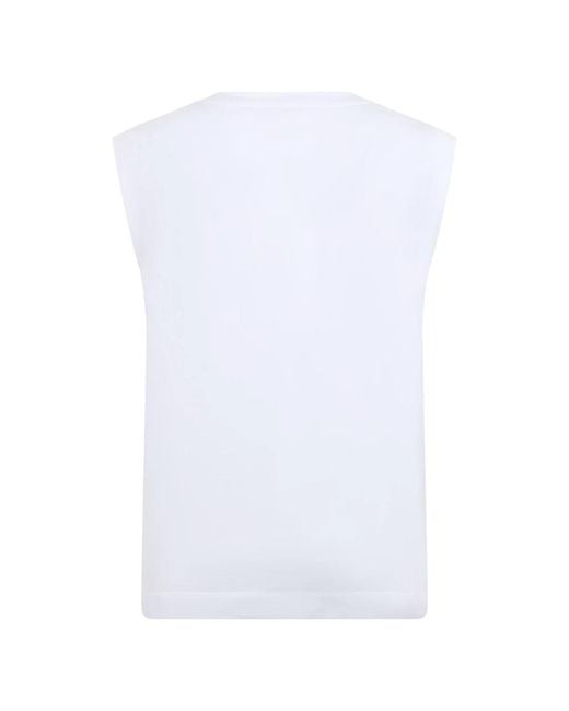 Peserico White Sleeveless Tops