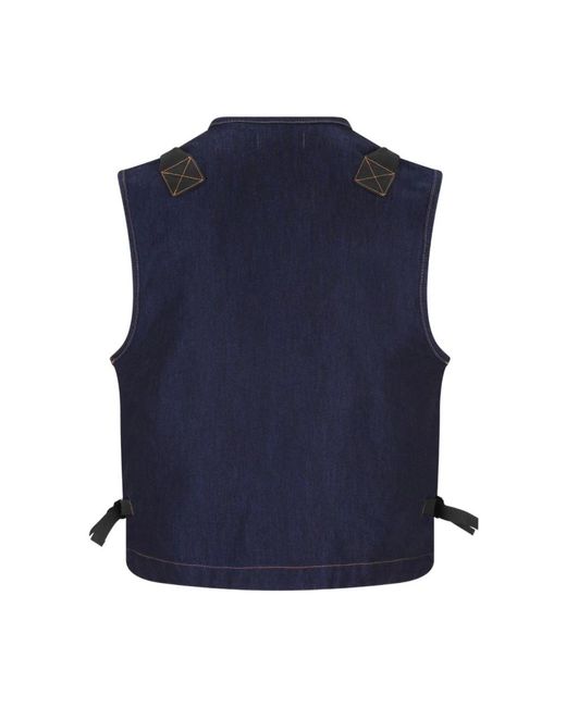 Stone Island Vests in het Blue voor heren