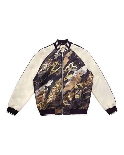 Evisu Blue Bomber Jackets for men