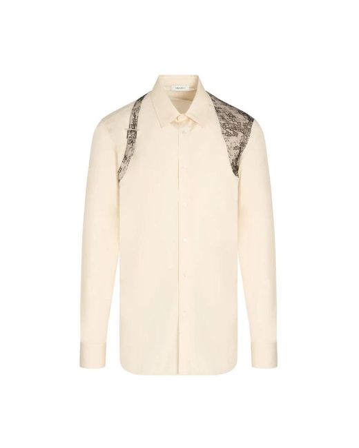 McQueen Natural Casual Shirts for men