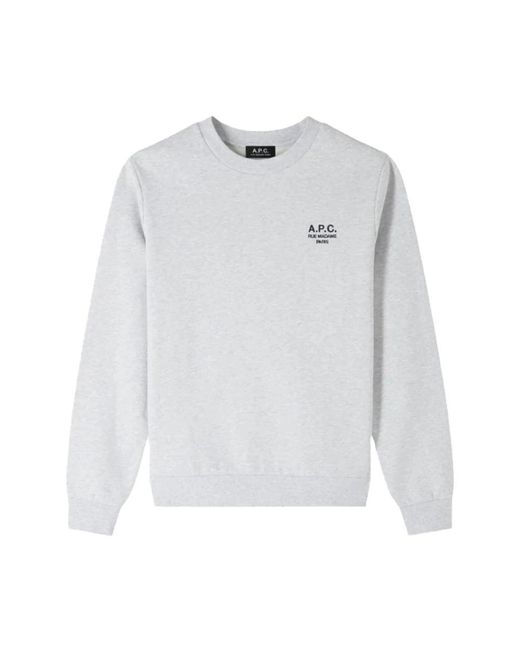 A.P.C. White Sweatshirts for men