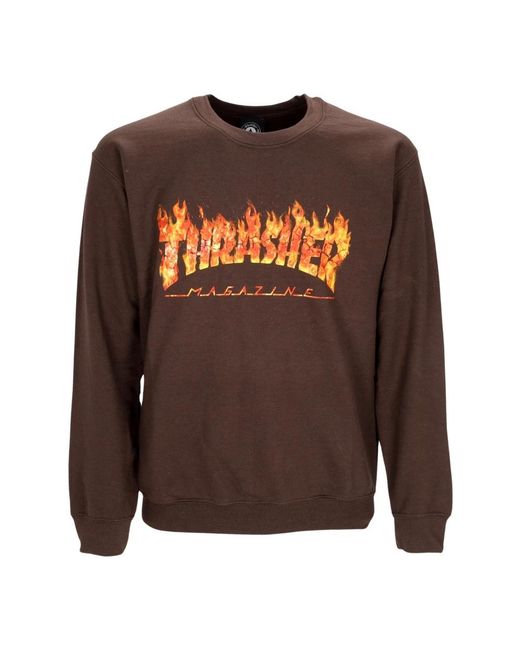 Thrasher Brown Sweatshirts for men