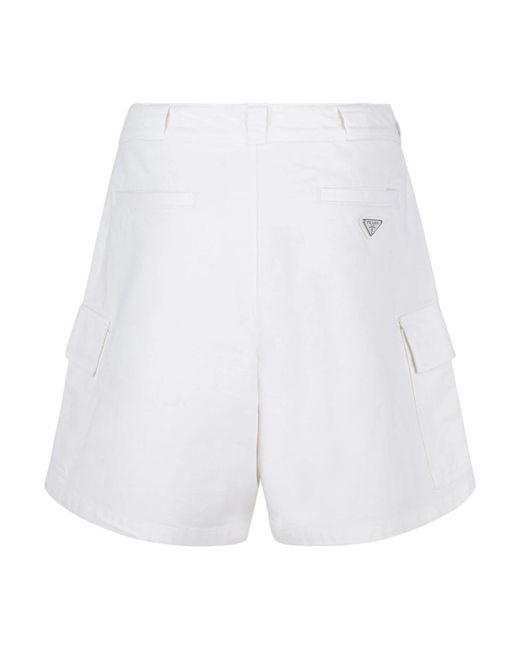 Prada White Casual Shorts for men