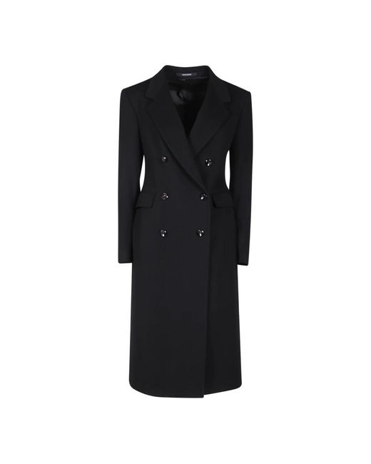 Tagliatore Double-Breasted Coats in het Black