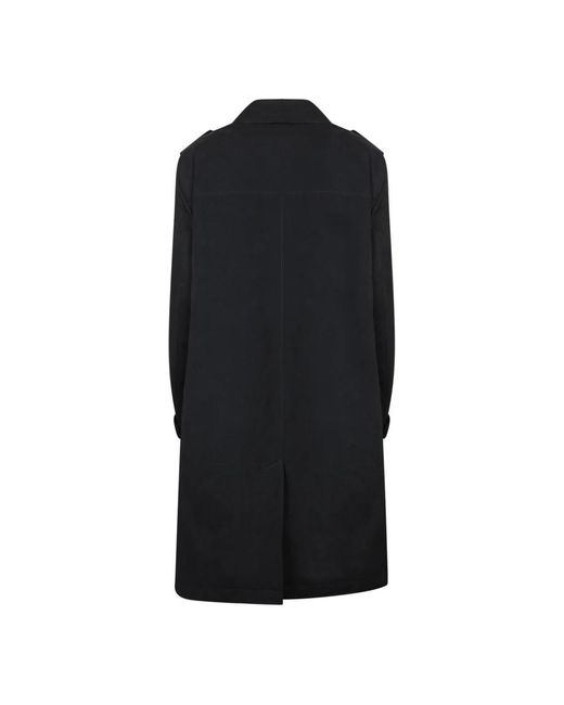 Single-Breasted Coats Herno de hombre de color Black
