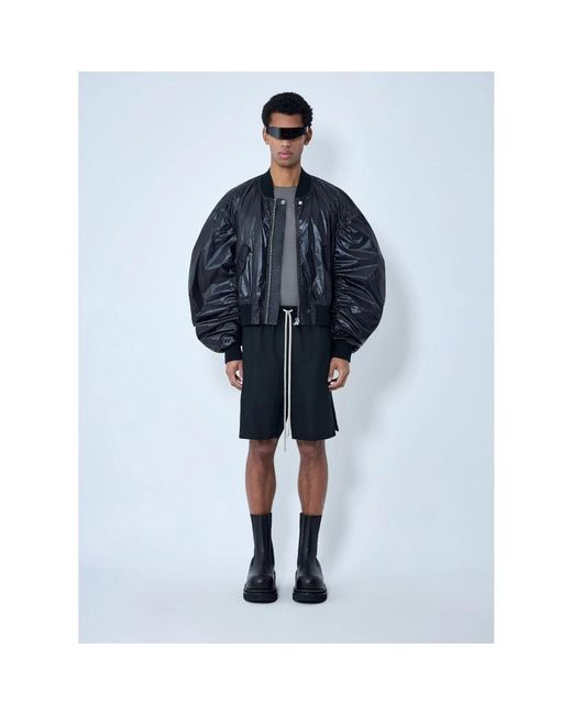 Rick Owens Jassen ,Zwart ,Oversized Bomber Jacket in het Blue voor heren