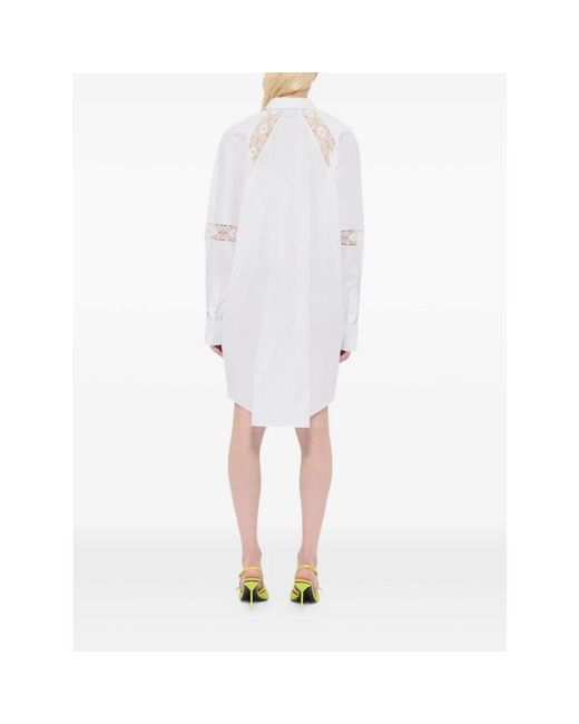 MSGM Overhemdjurk in het White