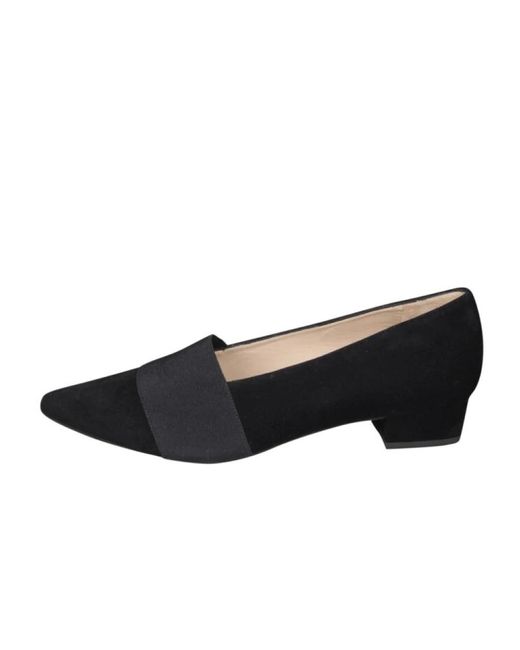 Peter Kaiser Schoenen ,Zwart ,Suède Zwarte Suède Elegante Lage Hak Pumps in het Black