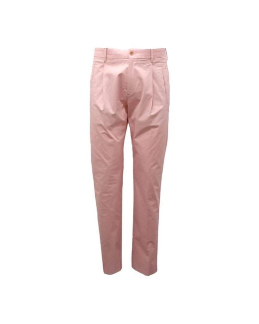 Etro Broeken ,Roze ,Katoen Katoenen Broek in het Pink voor heren