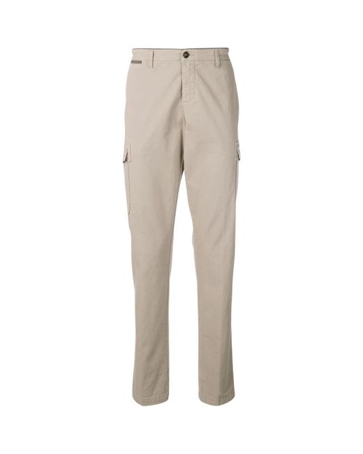 Eleventy Natural Straight Trousers for men