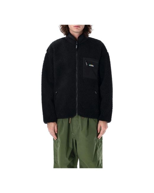 Manastash Schwarze fleecejacke aw24 astash in Black für Herren