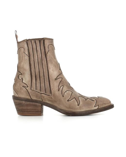 Sartore Brown Cowboy & Biker Boots