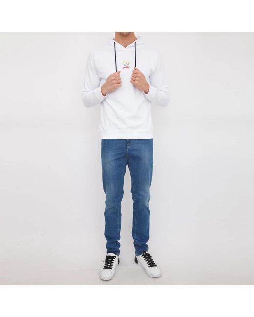 Paul & Shark White Hoodies for men