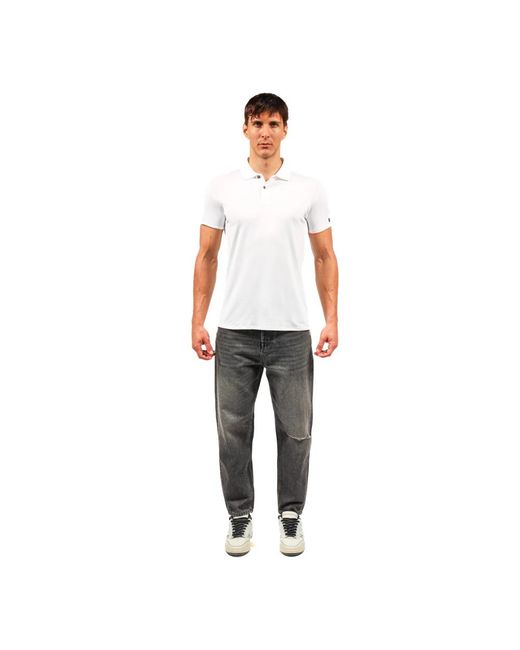 Rrd Tops ,Wit ,Katoen Witte Piqué Polo Shirt Met Stretch in het White voor heren