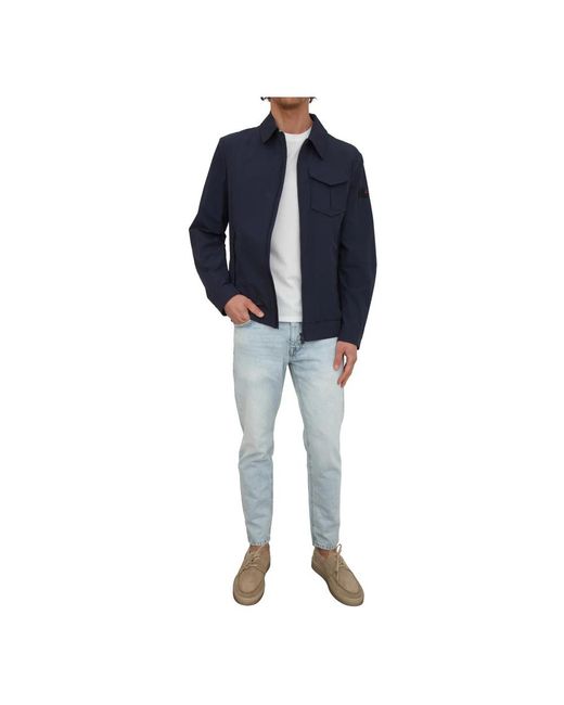 Peuterey Blue Bomber Jackets for men