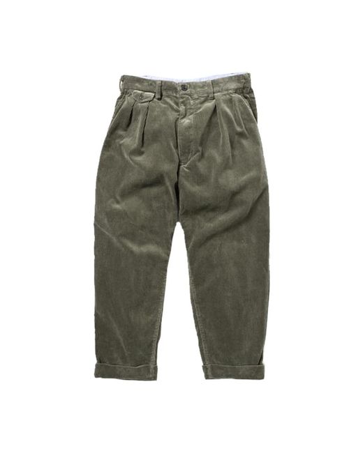 Beams Plus Green Wide Trousers for men