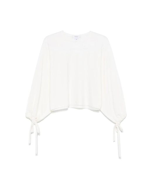 Max Mara Overhemden ,Wit ,Nylon T-Shirts En Polo's Wit in het White