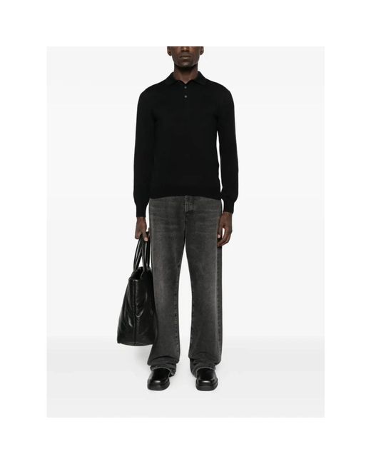 Polo Shirts di Tagliatore in Black da Uomo