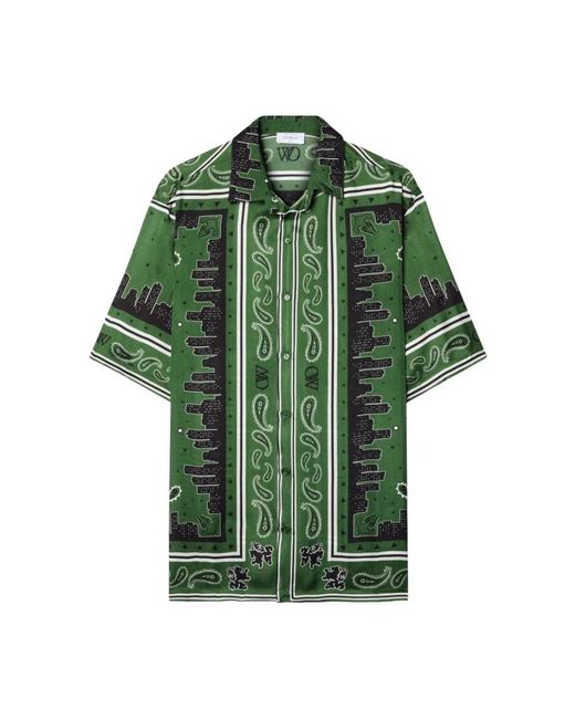 Shirts > short sleeve shirts Off-White c/o Virgil Abloh pour homme en coloris Green