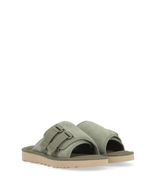 Ugg Schoenen ,Groen ,Suède Groene Suède Band Sandaal in het Green voor heren