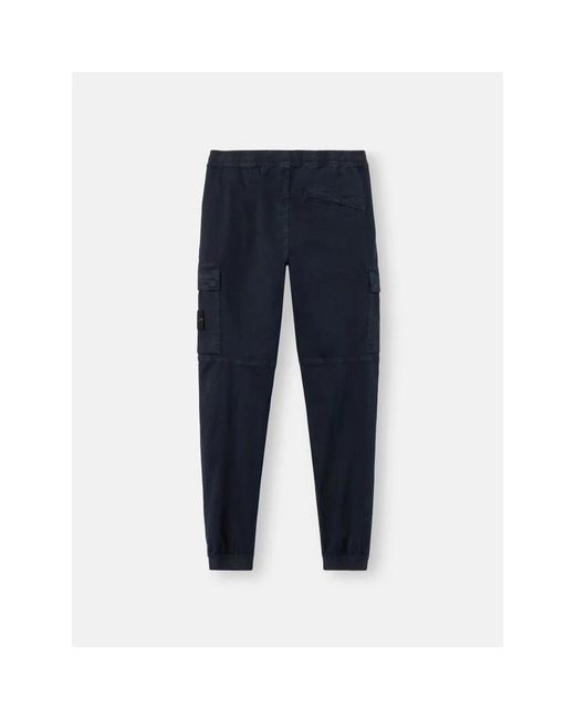 Stone Island Blue Sweatpants for men