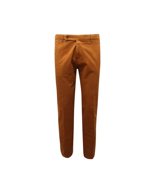 BERWICK 1707 Brown Chinos for men