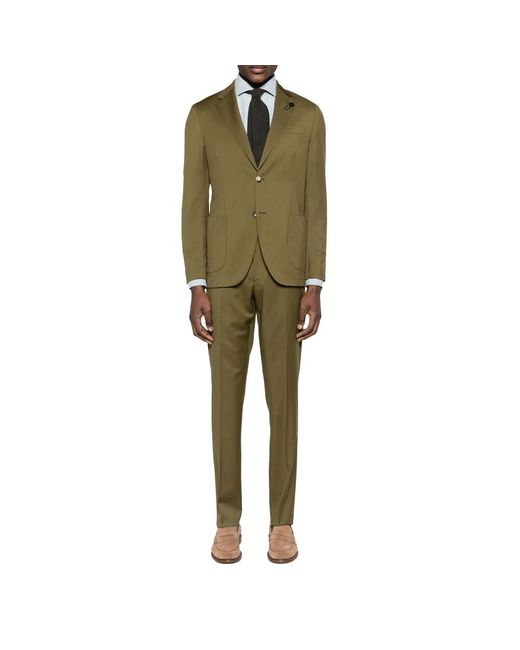 Lardini Single Breasted Suit Set in het Green voor heren