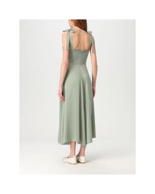 ARMANI EXCHANGE Green Grünes Midi-Kleid Mit Tieshoulder
