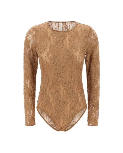 Zimmermann Lace Bodysuit in het Brown