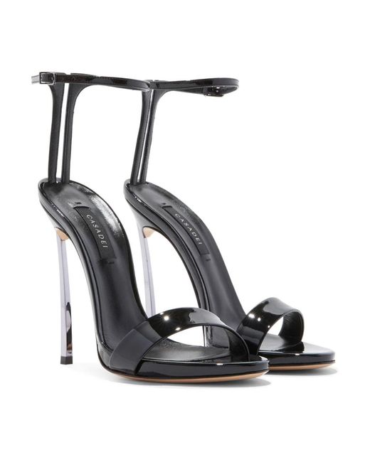 Casadei Black Blade Marta Sandal