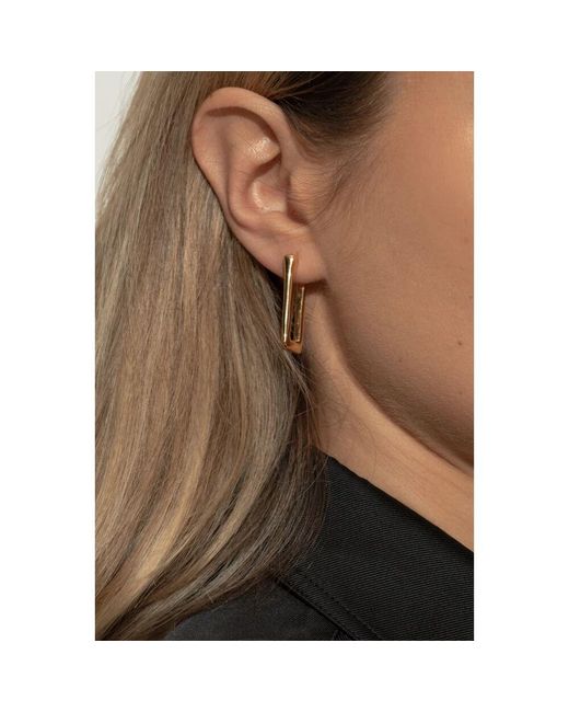 Earrings di Jil Sander in Metallic