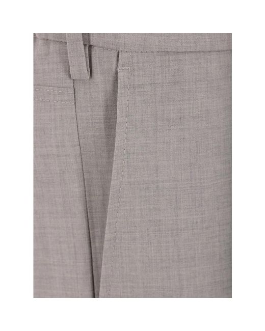 Eleventy Gray Straight Trousers for men