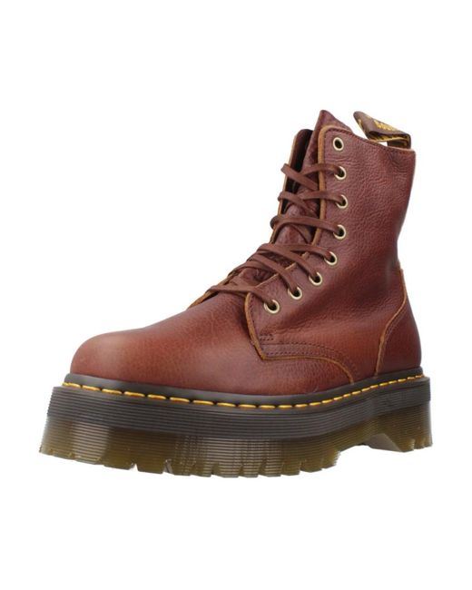 Dr. Martens Brown Jadon Soft Ambassador Platform Boots