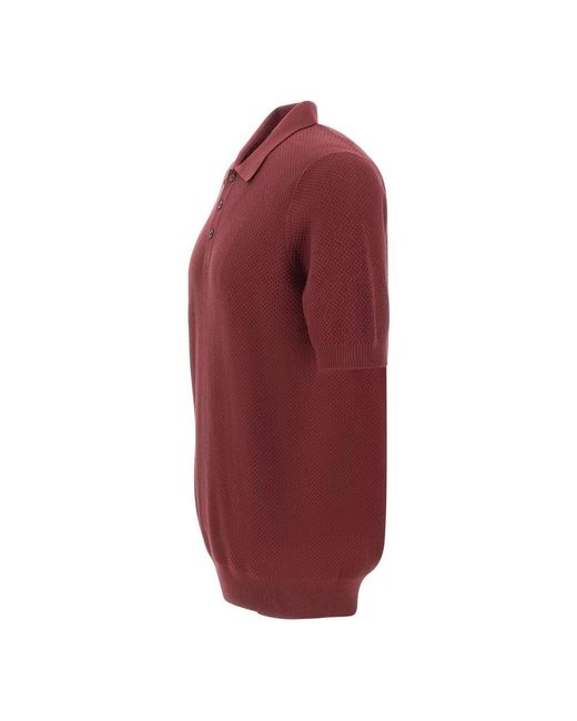 Gran Sasso Red Polo Shirts for men