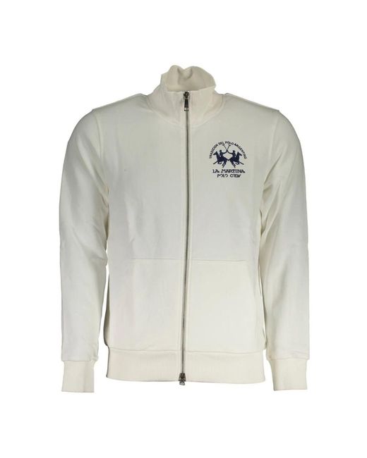 La Martina Gray Zip-Throughs for men