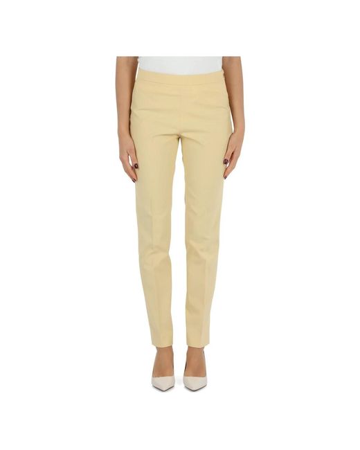 Fabiana Filippi Yellow Slim-Fit Trousers