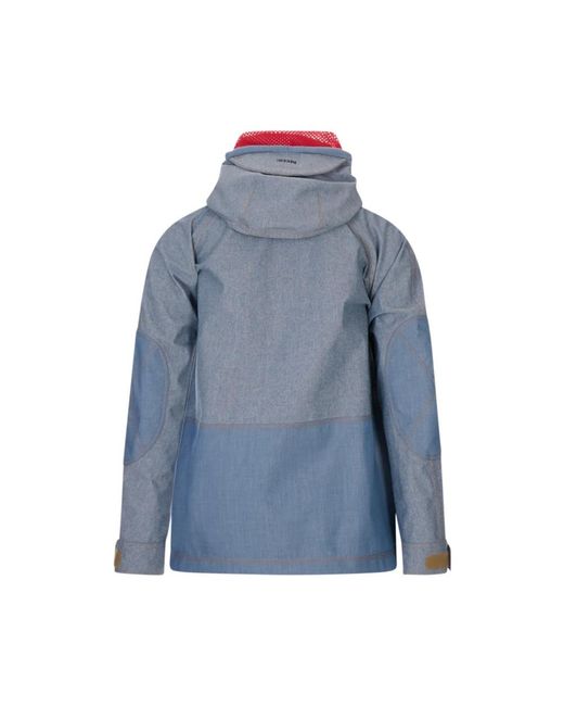 Moncler Blue Denim Jackets for men