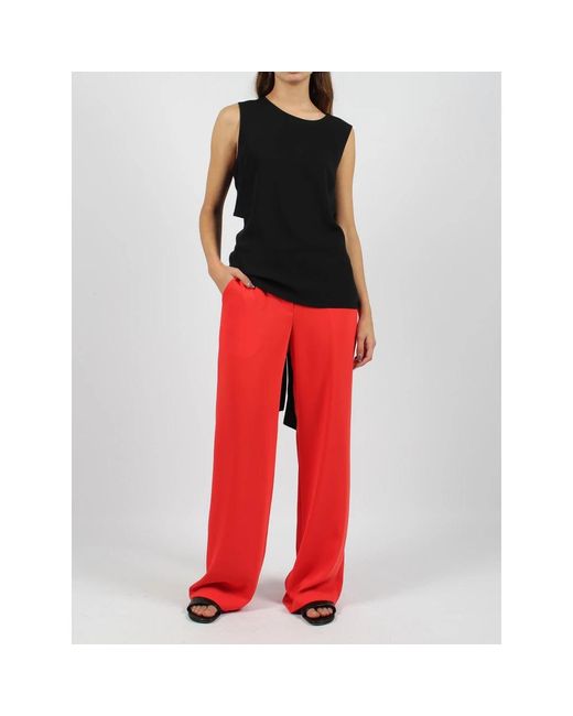 P.A.R.O.S.H. Red Wide Trousers