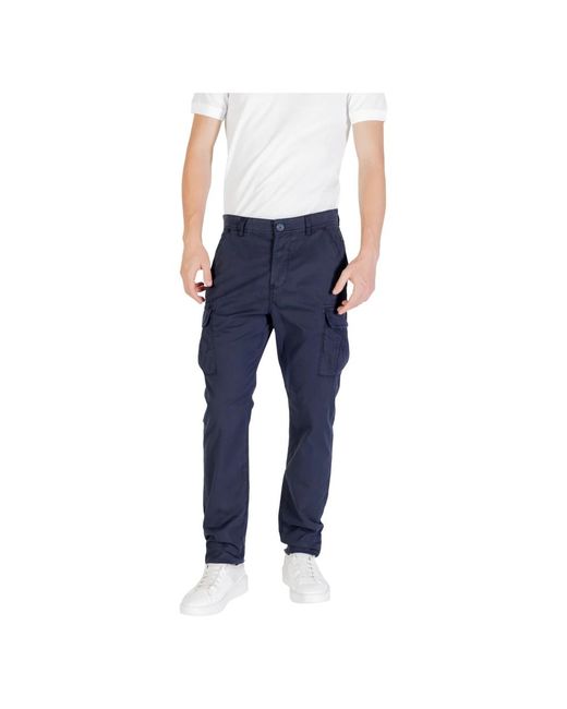 Slim-Fit Trousers Napapijri de hombre de color Blue