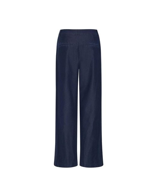 Ichi Blue Wide Jeans